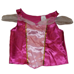 Disney Jakks Pacific Girls Fantasy Play Costume Pink Sequins Layers Size 4-6X